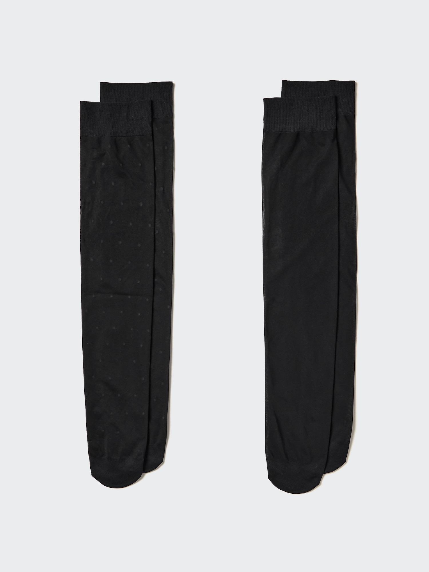 Regular Socks 2 Pairs Knee High Sheer