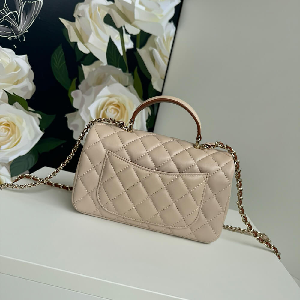 CHANEL Mini Classic Handbag With Top Handle - Top Club