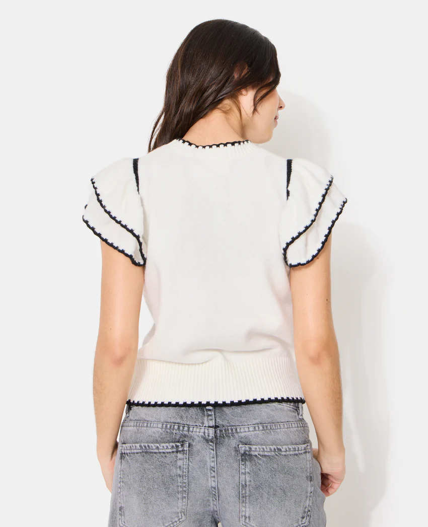 Pimkie Pull sans manches avec volants