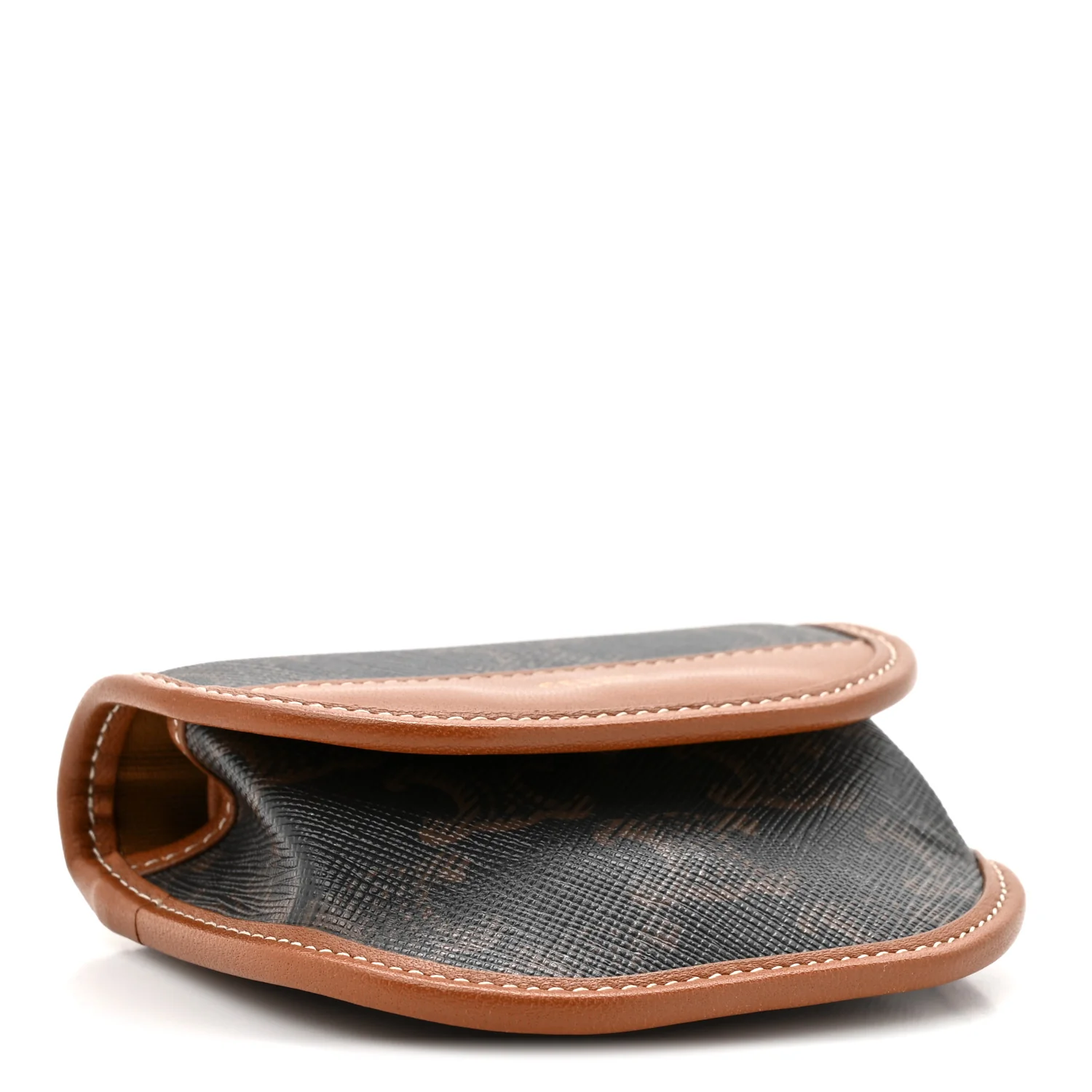 Canvas Calfskin Triomphe Airpod Case Tan - Top Club