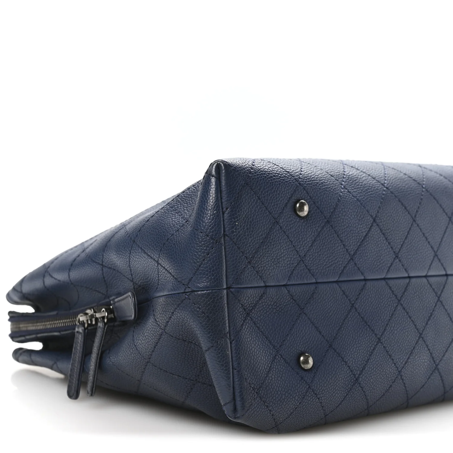 Grained Vegetal Calfskin Urban Shopping Tote Blue - Top Club