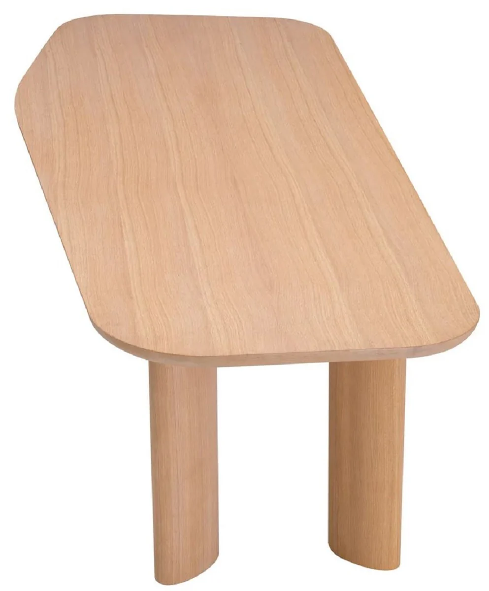 Luxury dining table natural colors 248 x 100 x H. 76.5 cm - Rectangular solid wood kitchen table - Dining room furniture - Kitchen furniture - Luxury furniture - Luxury furnishings - Luxury quality