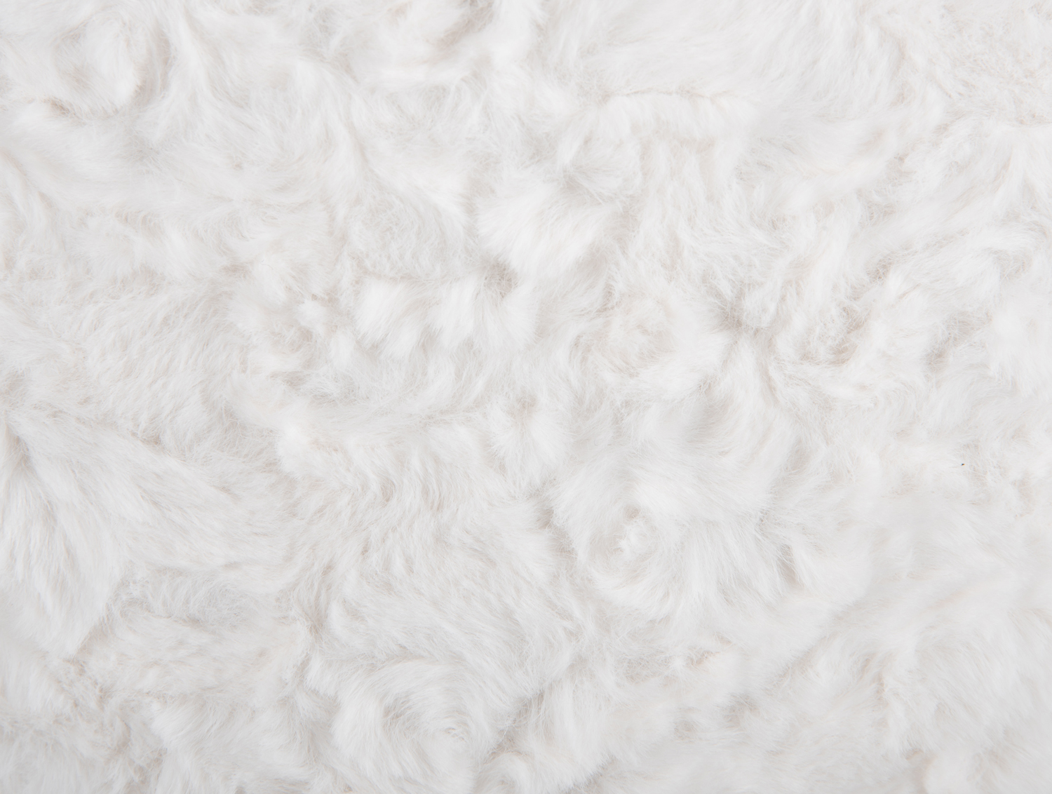 Pouf Tierno furry white