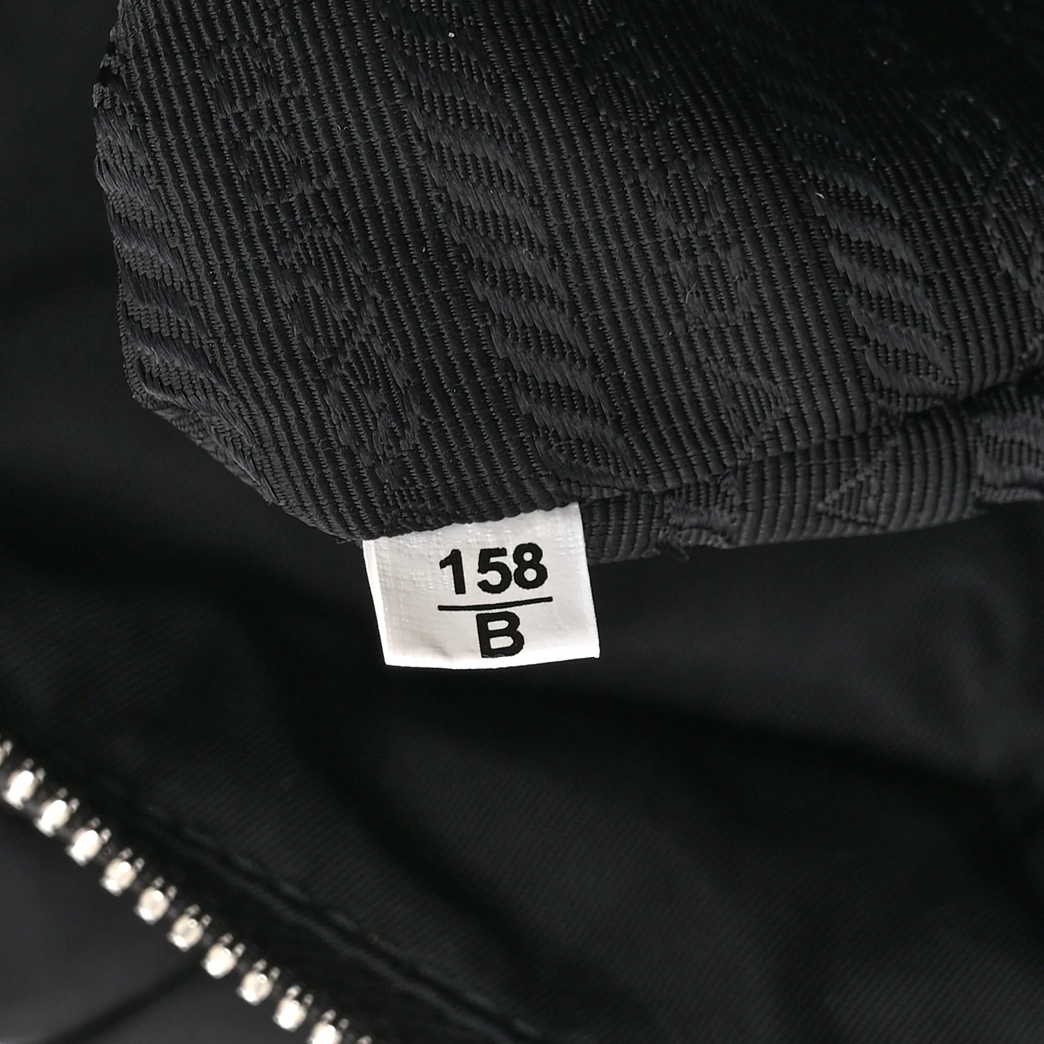 Re-Nylon Nappa Triangle Quilted Padded Medium Double Handled Zip Tote Black - Top Club