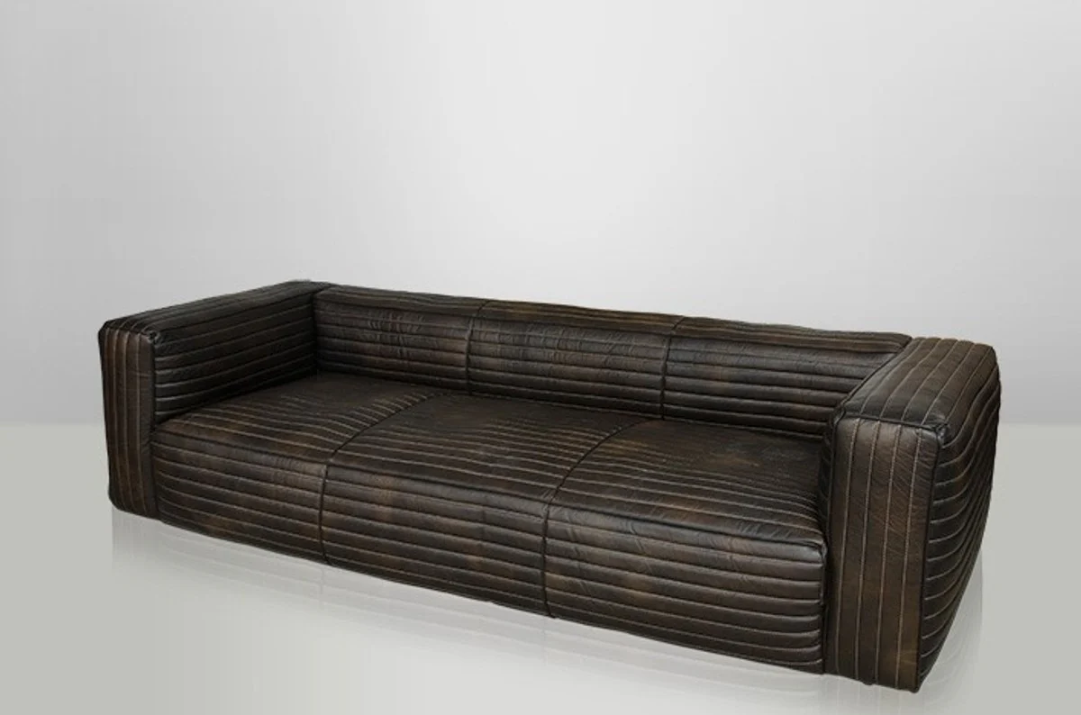 Luxury genuine leather sofa VLAB leather New Fudge - 3 seater - luxury hotel club furniture