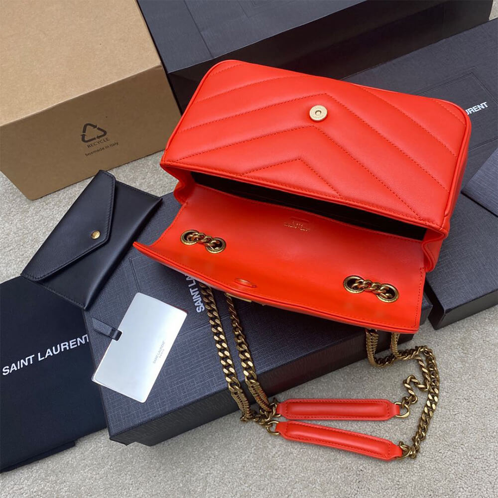 YSL LOULOU small in MATELASSE lambskin(HIGH-END GRADE) - Top Club