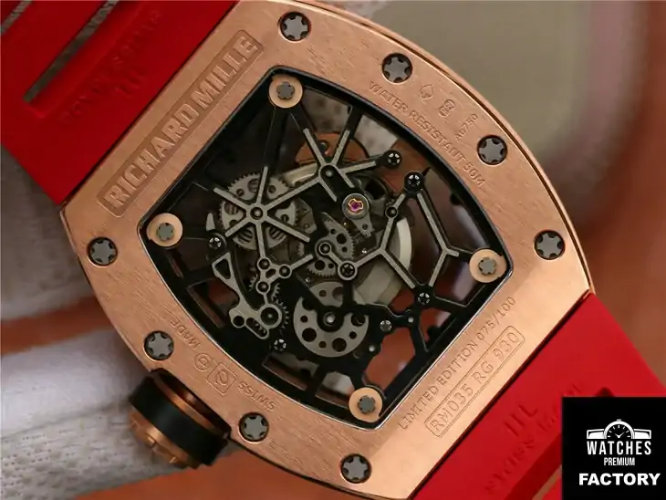 Richard Mille RM035 Americas KV Factory Rubber Strap