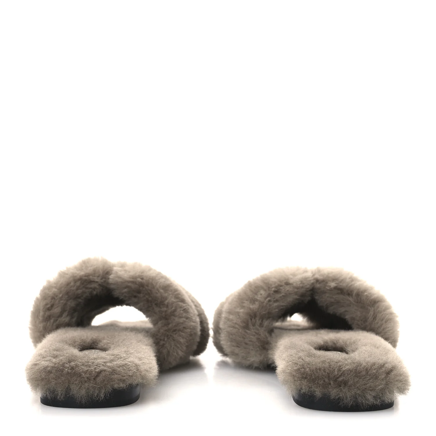 Woolskin Oran Sandals 38.5 Etoupe - Top Club