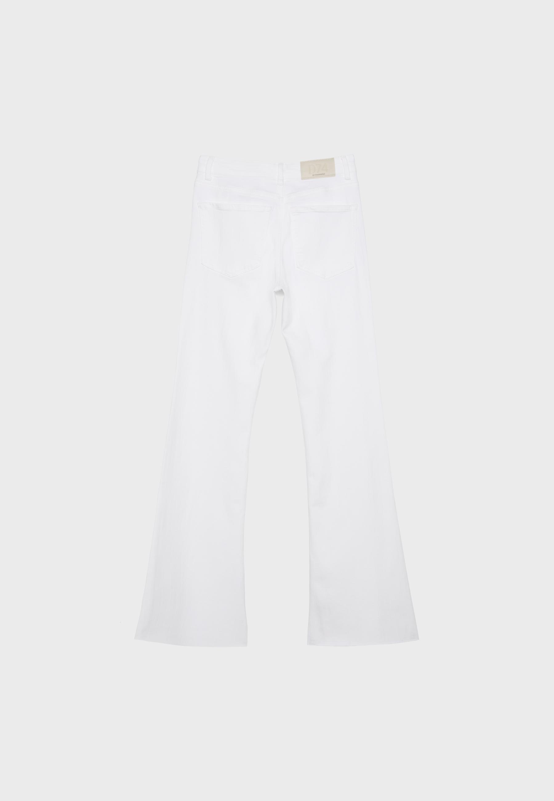 D74 FLARED JEANS WITH SLIT