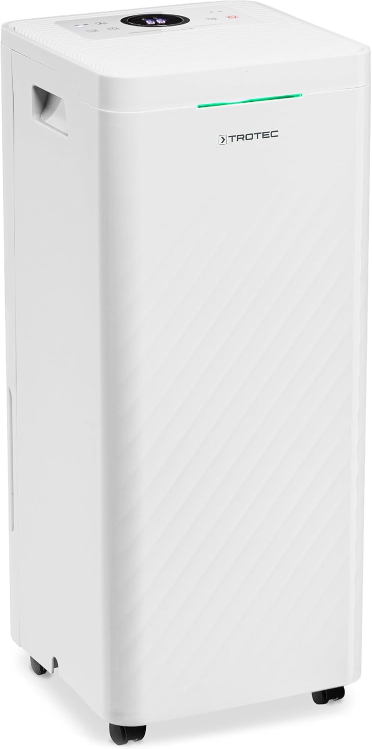TROTEC Deumidificatore e depuratore d'aria di design TTK 64 HEPA | Adatto ad ambienti fino a 50 m² / 125 m³ | Capacità di deumidificazione max. 24 litri / 24 ore