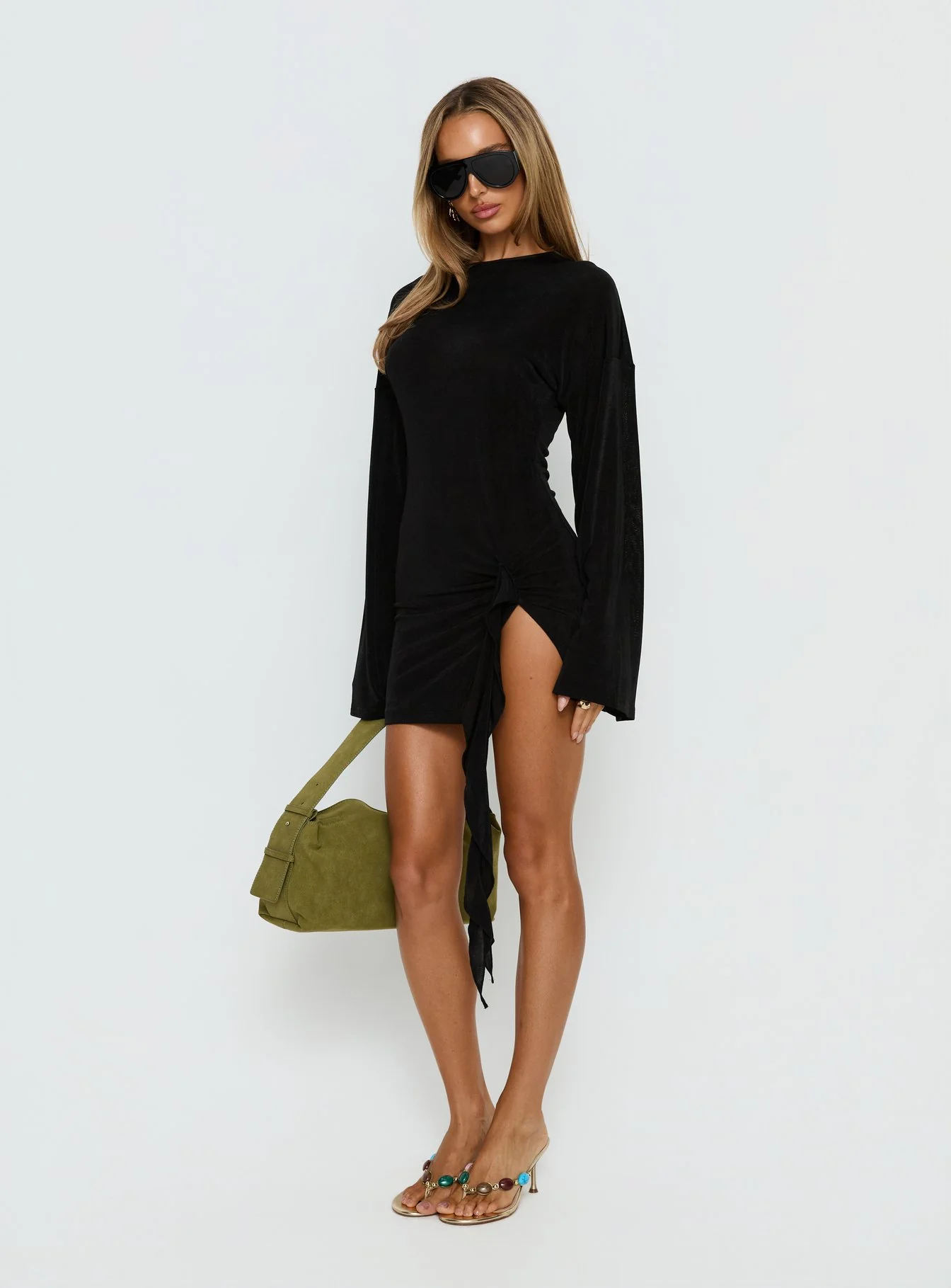 Cosmic Mini Dress Obsidian