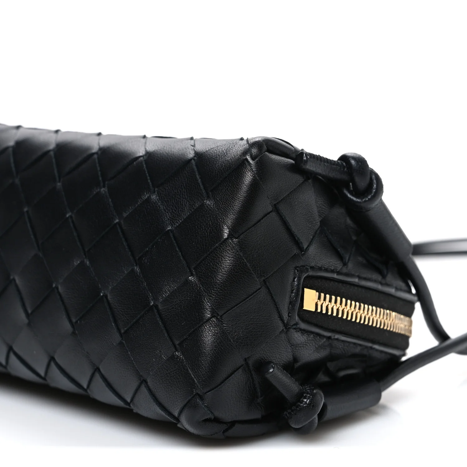 Nappa Intrecciato Concert Pouch Black - Top Club