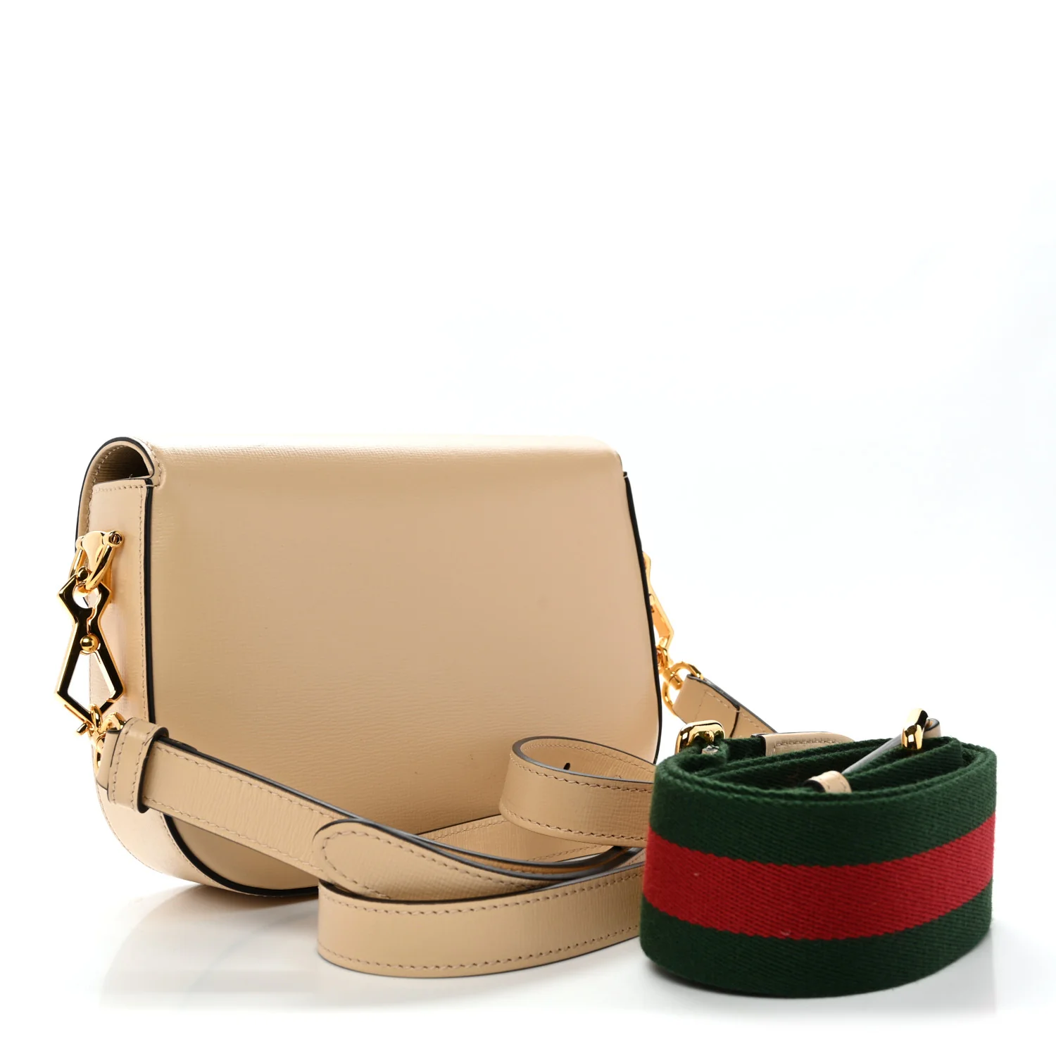 Azalea Calfskin Web Mini Horsebit 1955 Shoulder Bag Bubble Tea - Top Club