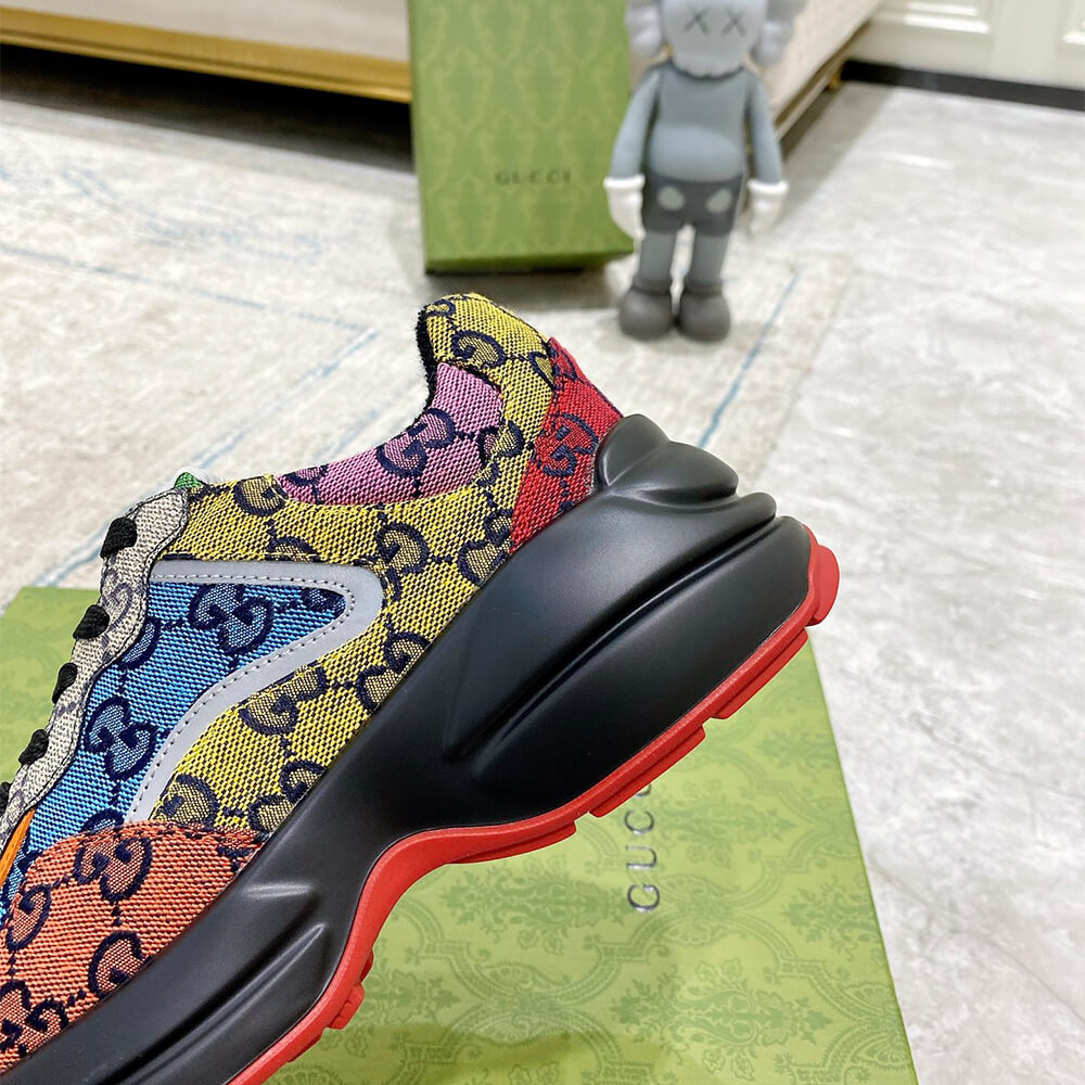 Gucci Multicolor GG Supreme Rhyton Sneaker - Top Club