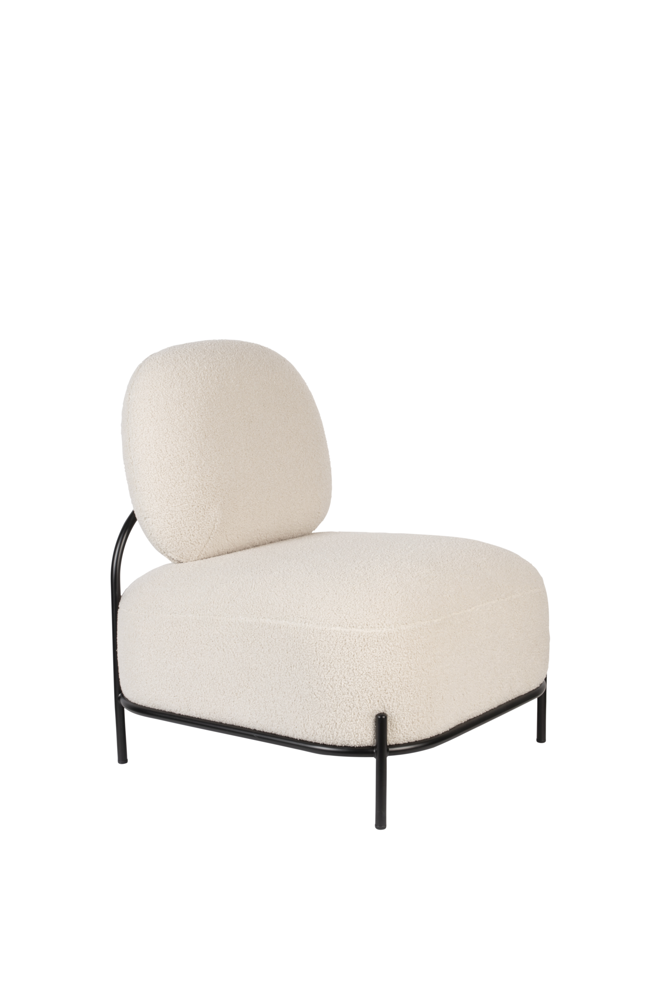 Fauteuil Polly teddy wit