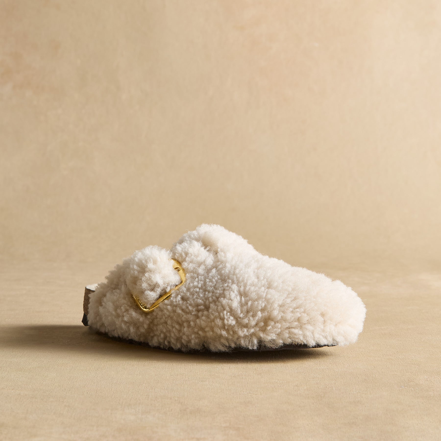 Boston Big Buckle Teddy Slides - Sundance Living