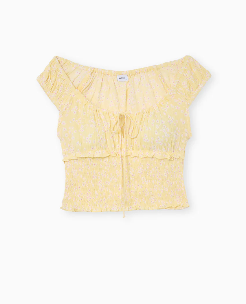 Pimkie Top court forme empire avec petites fleurs