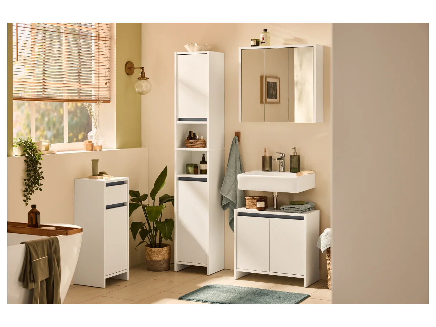 LIVARNO home Armoire de toilette, 65 x 60 x 17 cm, Oslo