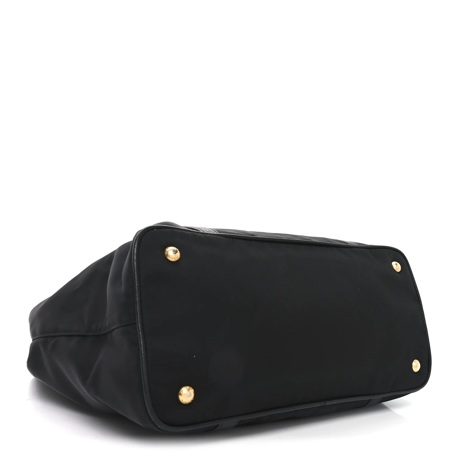 Tessuto Nylon Soft Calf Small Tote Black - Top Club