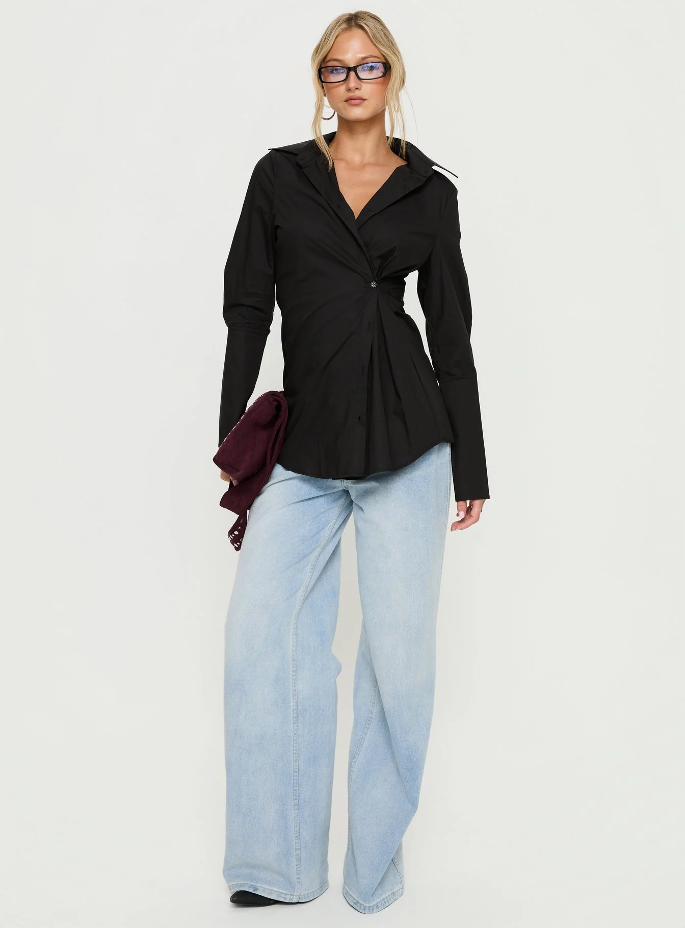 Nitsa Long Sleeve Shirt Black