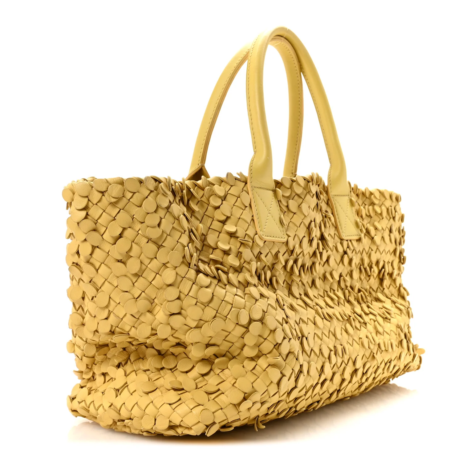 Nappa Intrecciato Medium Paillettes Cabat Poussin - Top Club