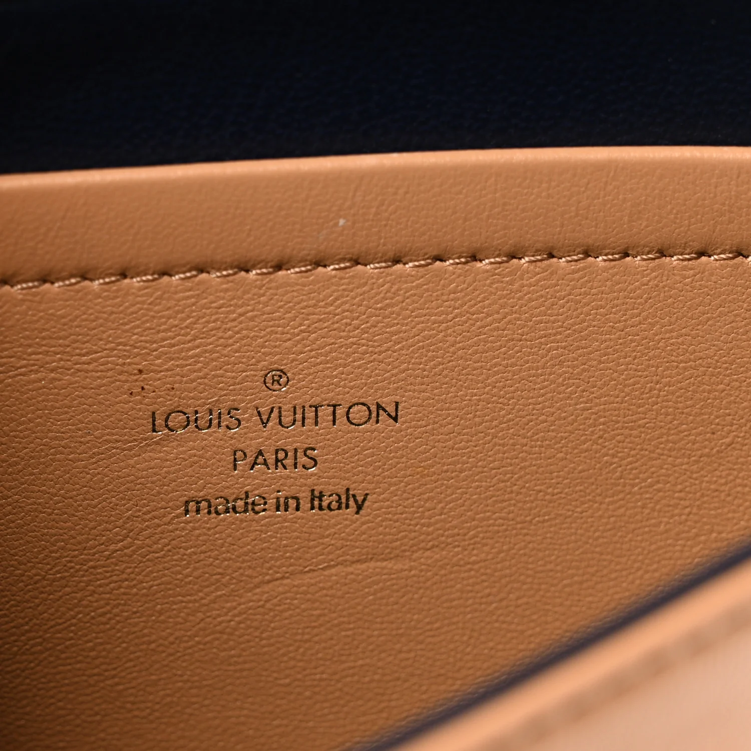 Lambskin Embossed Monogram Pochette Coussin Camel - Top Club