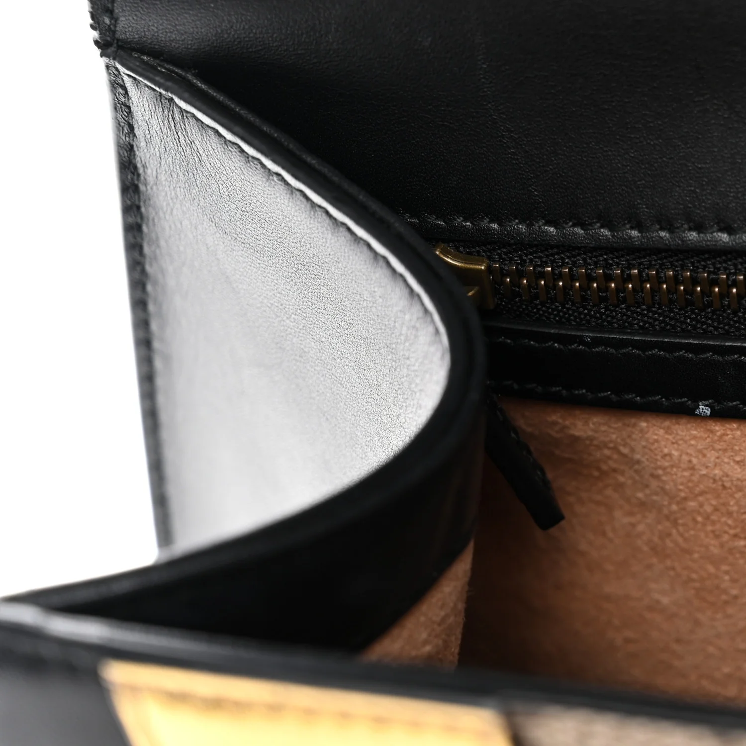 GG Supreme Monogram Small Osiride Top Handle Bag Black Gold - Top Club
