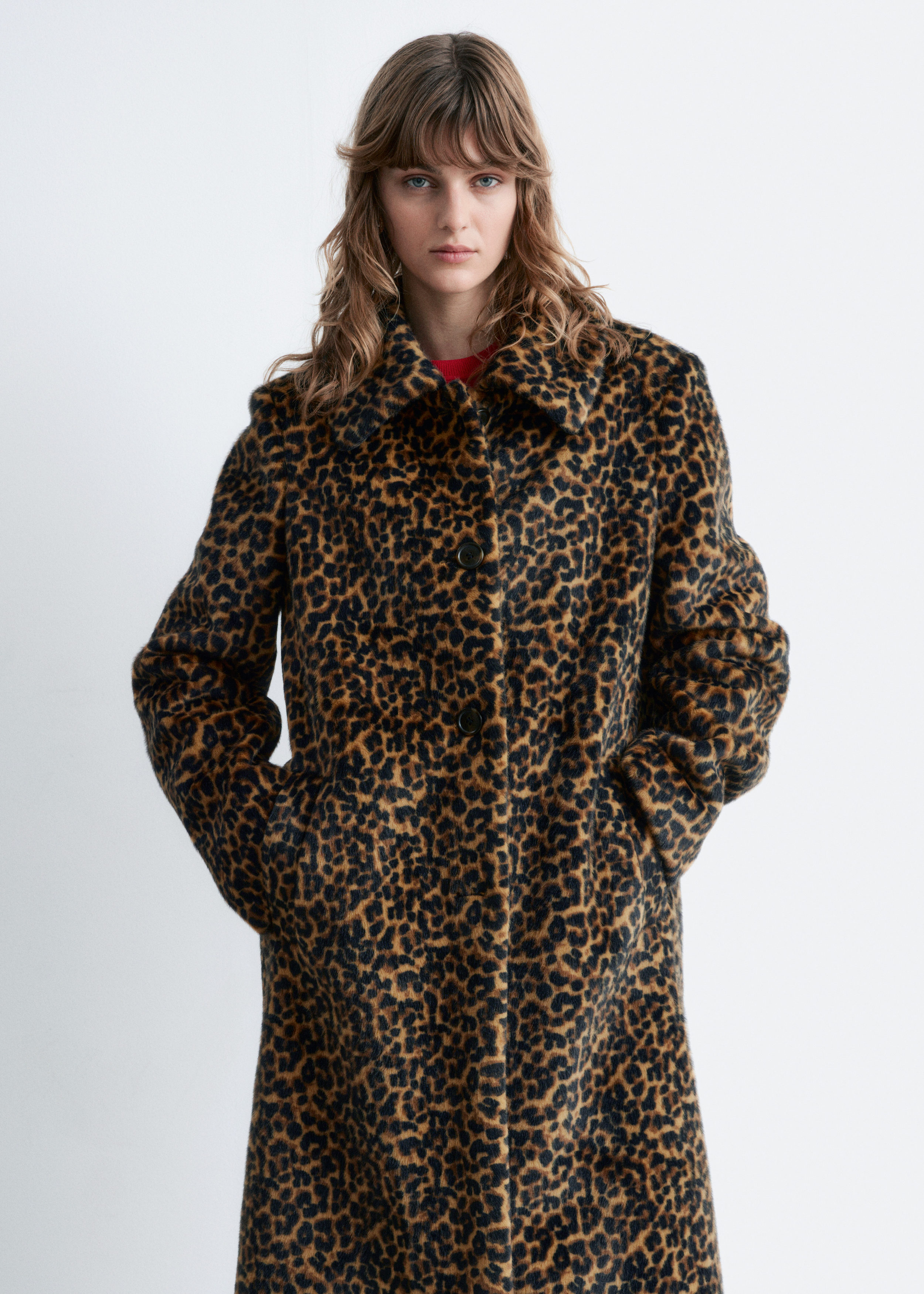 & Other Stories FAUX FUR LEOPARD COAT