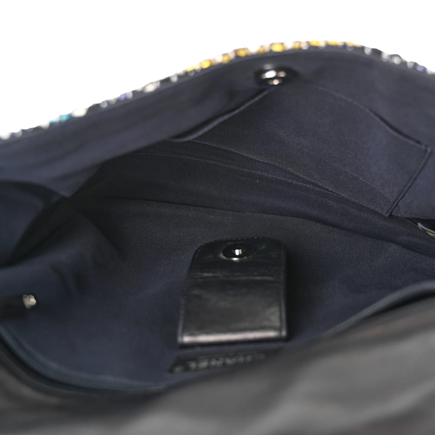 Tweed Small Messenger Flap Navy - Top Club