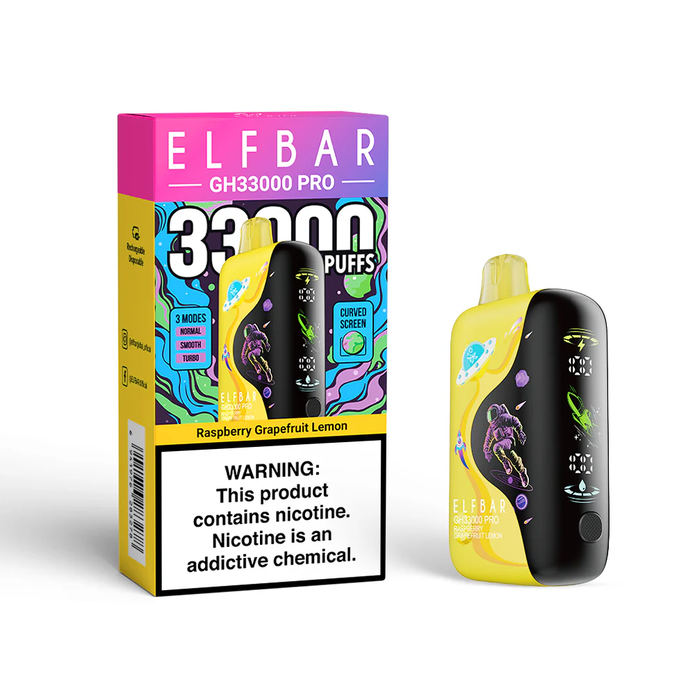 ELFBAR GH33000 PRO Rechargeable Disposable Vape (All Flavours)
