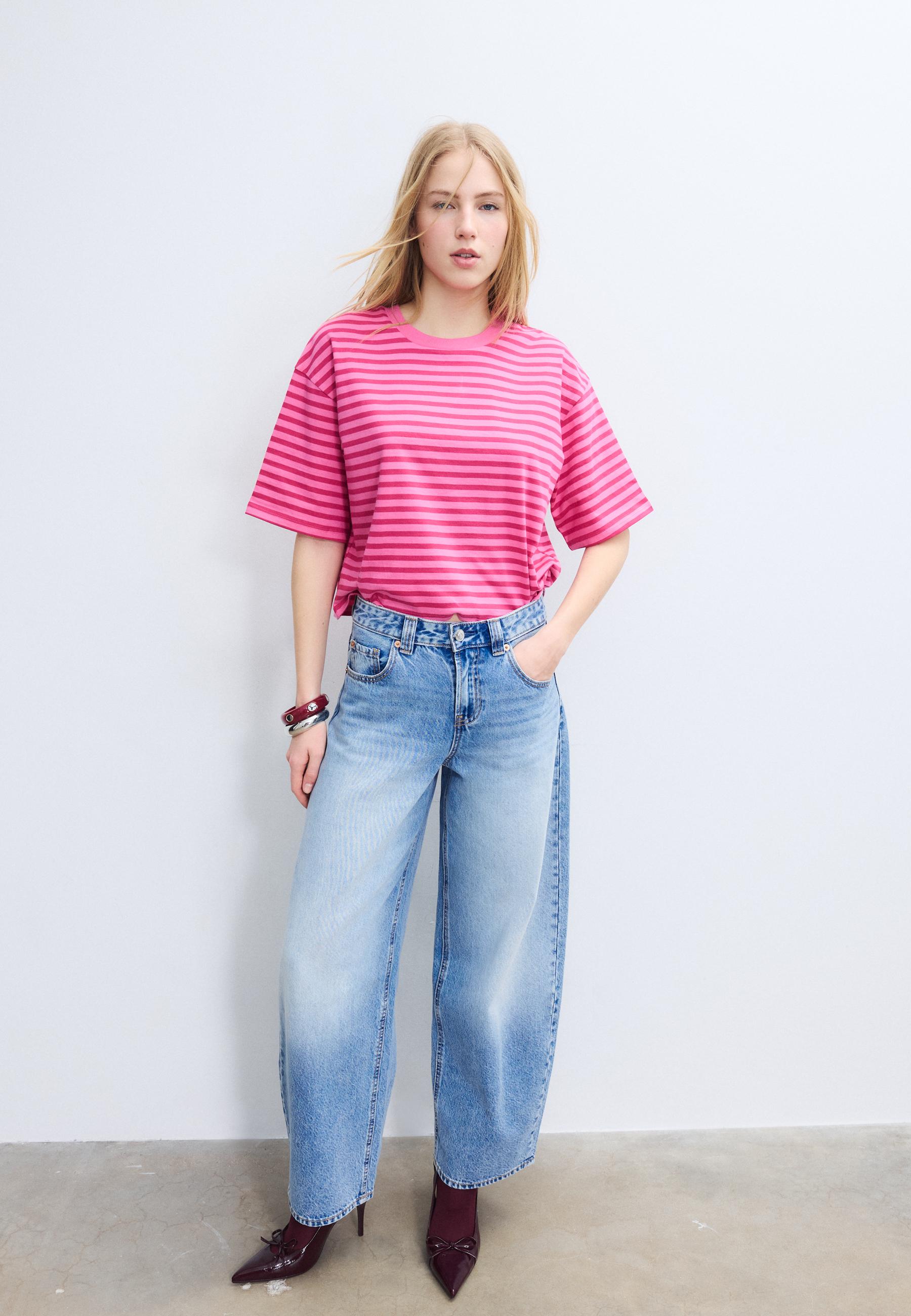 STRIPED SHORT SLEEVE T-SHIRT