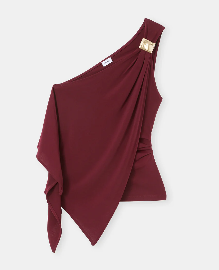 Pimkie Top asymétrique avec détail bijou et drapés