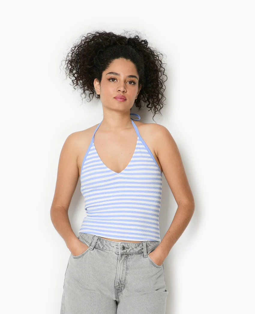 Pimkie Top dos-nu court rayé