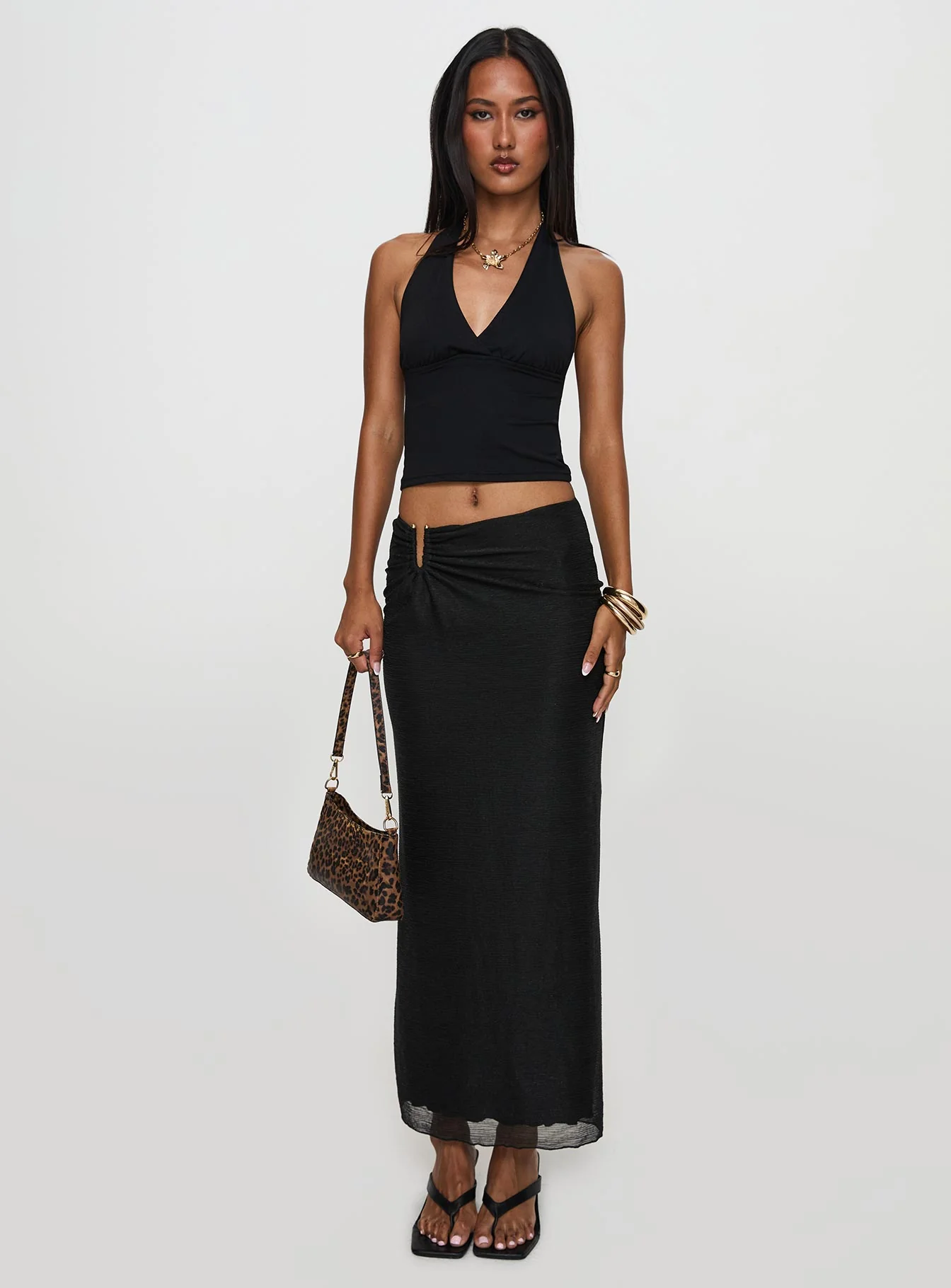 Satine Maxi Skirt Black