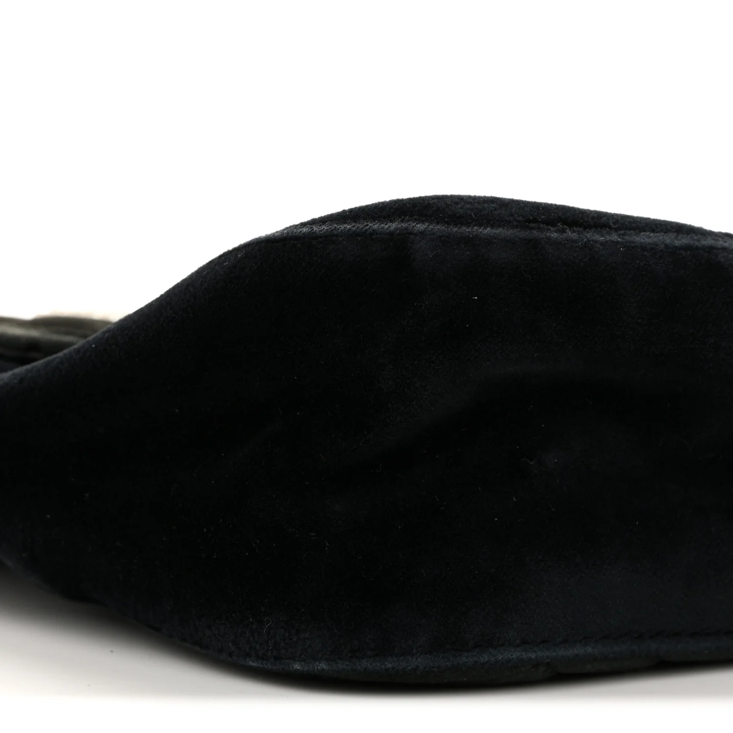 Velvet Matelasse Loved Embroidered Medium GG Marmont Shoulder Bag Black - Top Club