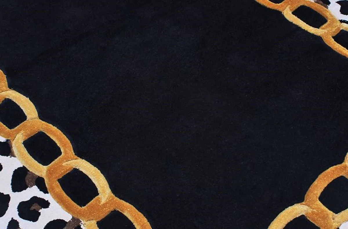 Luxury rug with leopard design multicolored 160 x 230 cm - Rectangular living room rug - Hand tufted bedroom rug - Luxury interior - Luxury quality