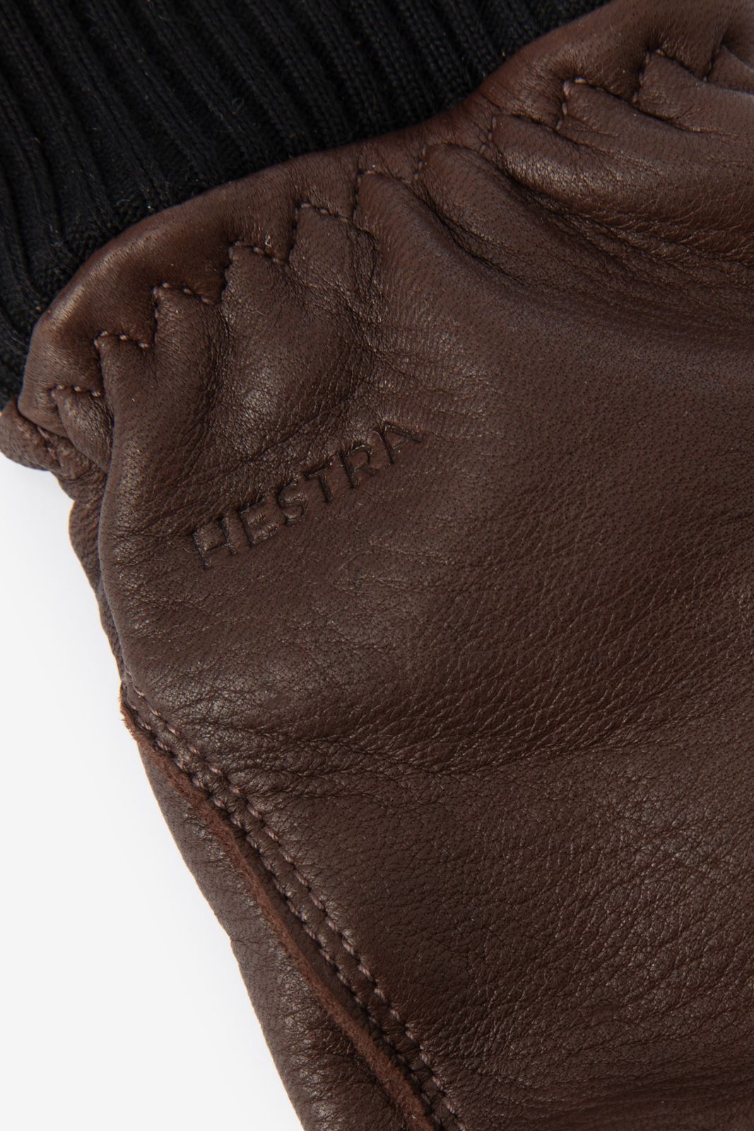 Hestra donkerbruine leren handschoenen