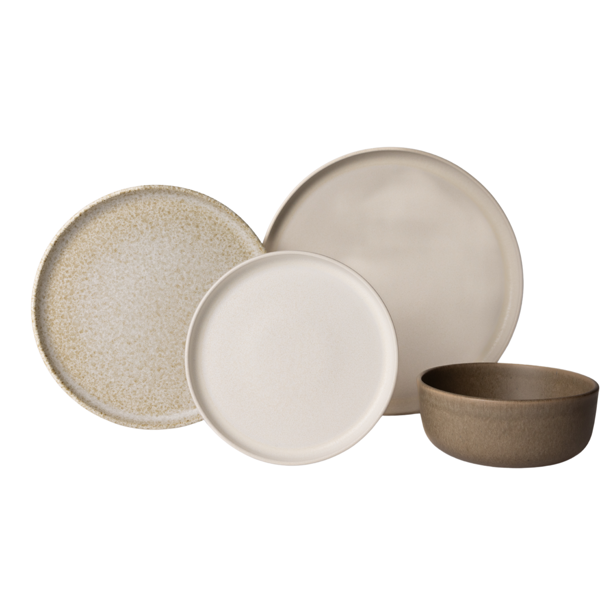 Serviesset Dreamy Ivory & On The Rocks - 2 personen