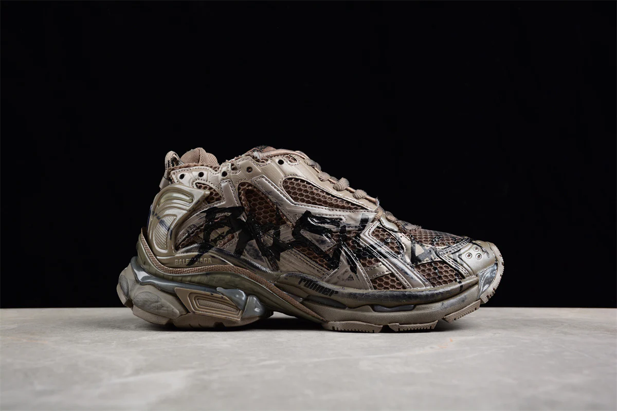 Balenciaga Runner Sneaker 'Graffiti - Dark Taupe/Black' - Sneaker Replica Workshop