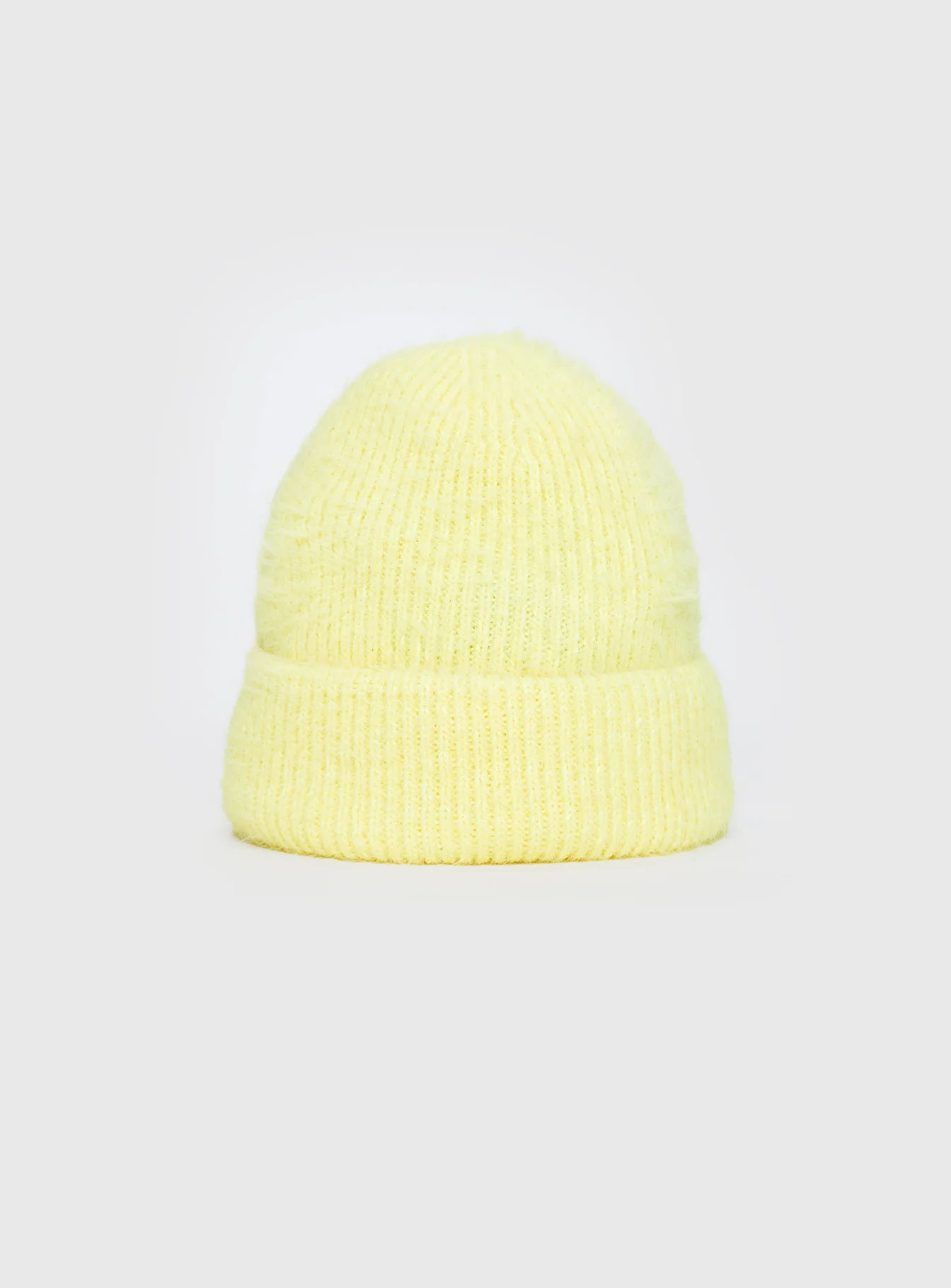 Kalyn Fluffy Beanie Lemon