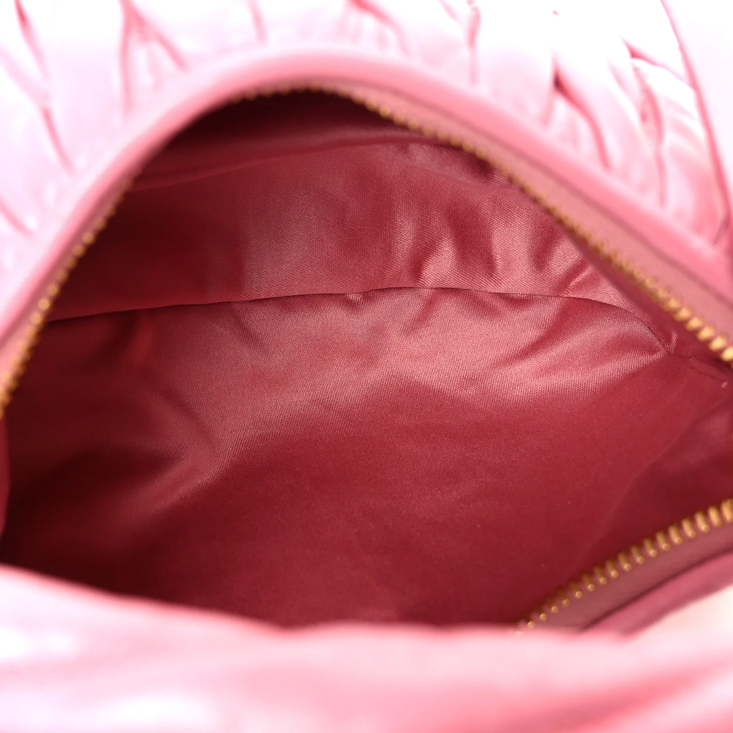 Nappa Matelasse Small Wander Hobo Pink - Top Club