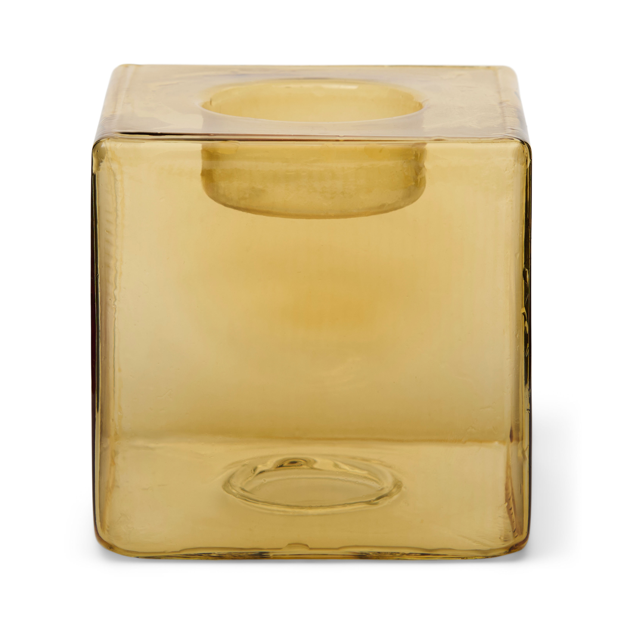 Waxinelichthouder Pia light H8 cm yellow