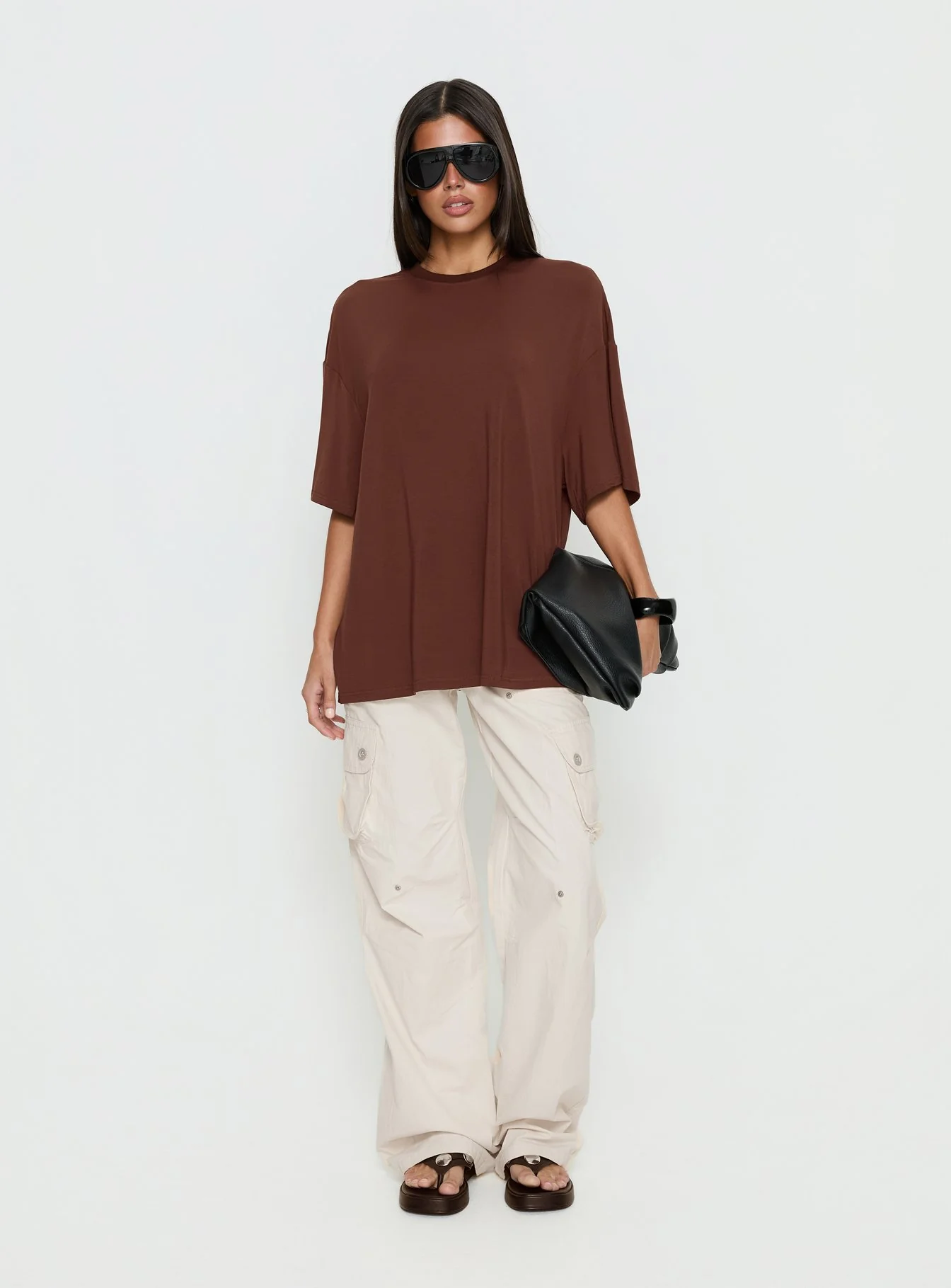 Kieryn Oversized Top Chocolate