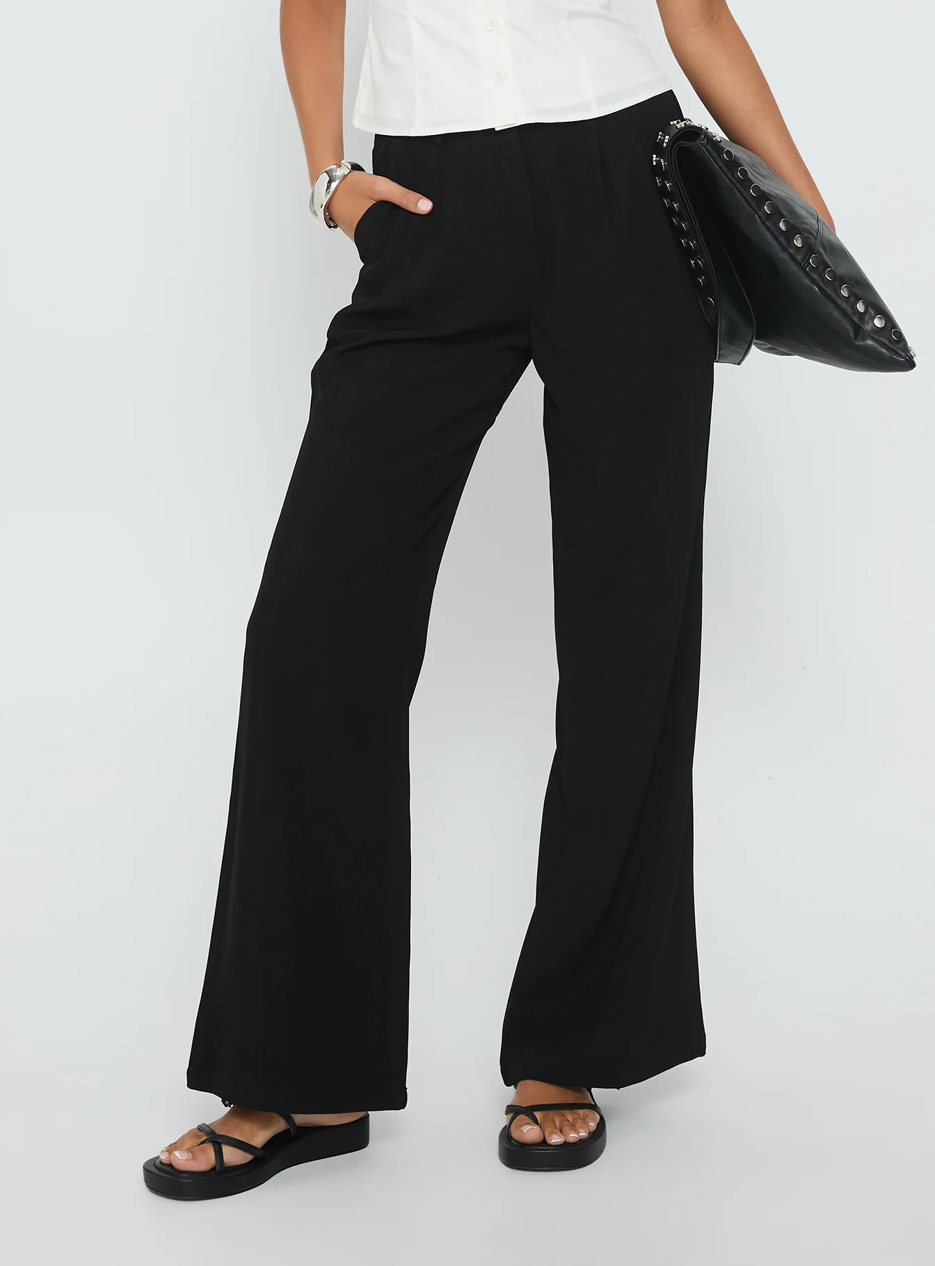 Ambient Wide Leg Pant Black