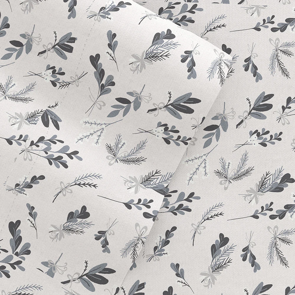 Botanical 4-Piece Flannel Sheet Set (Sale)