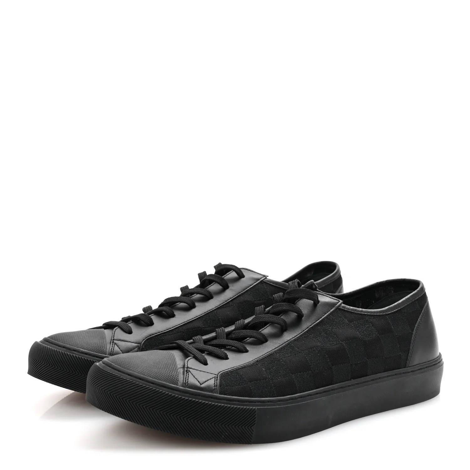 Canvas Calfskin Damier Mens Tattoo Sneakers 9 - Top Club