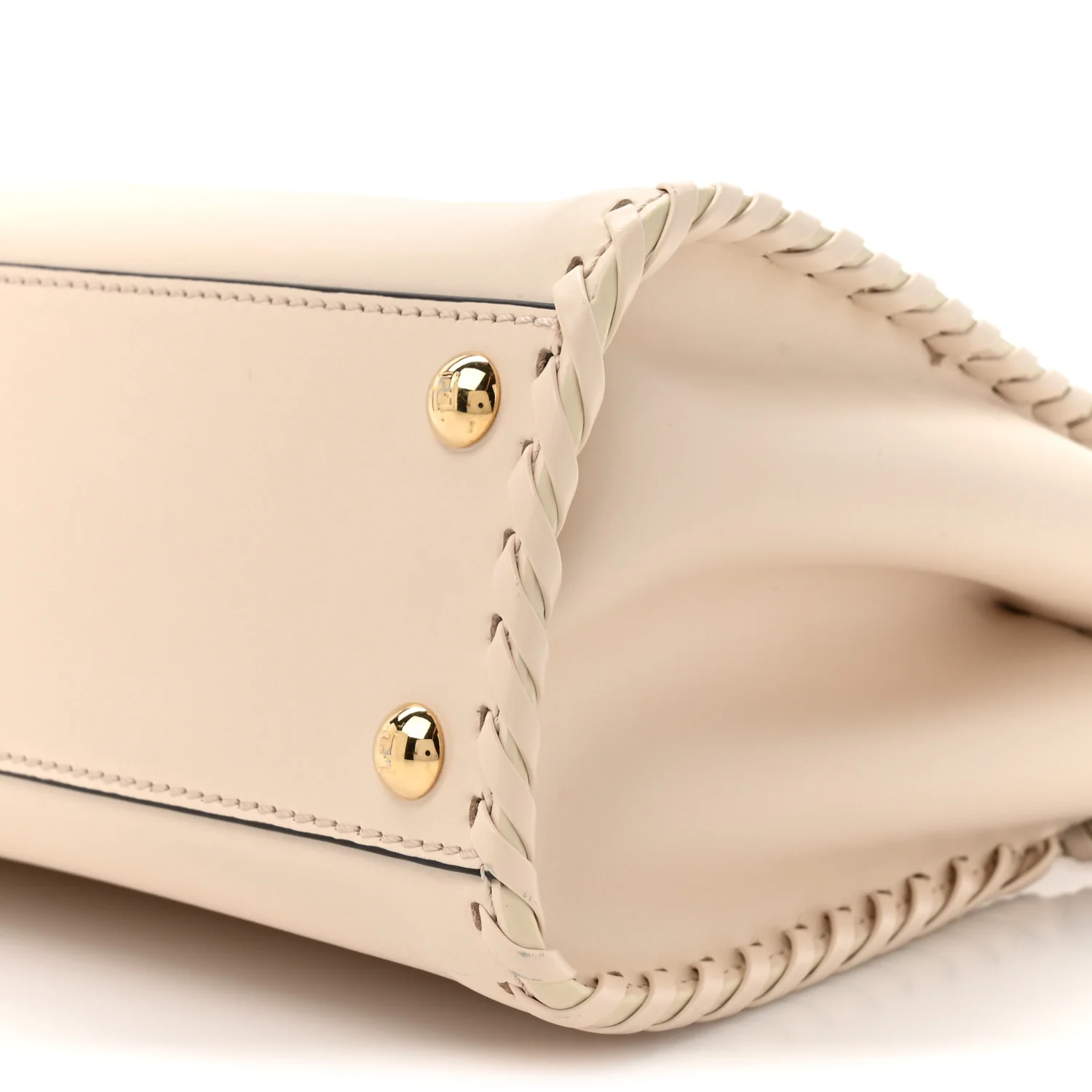 Nappa Interlace Mini Peekaboo Iconic Satchel Camelia - Top Club