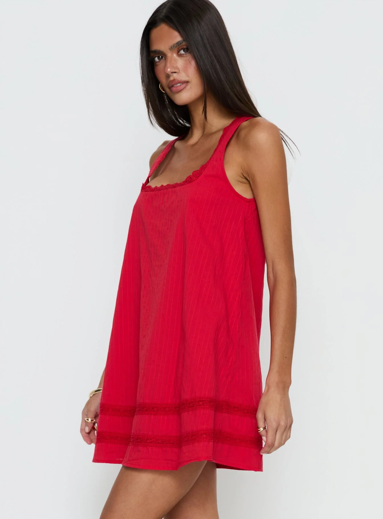 Alanah Mini Dress Red