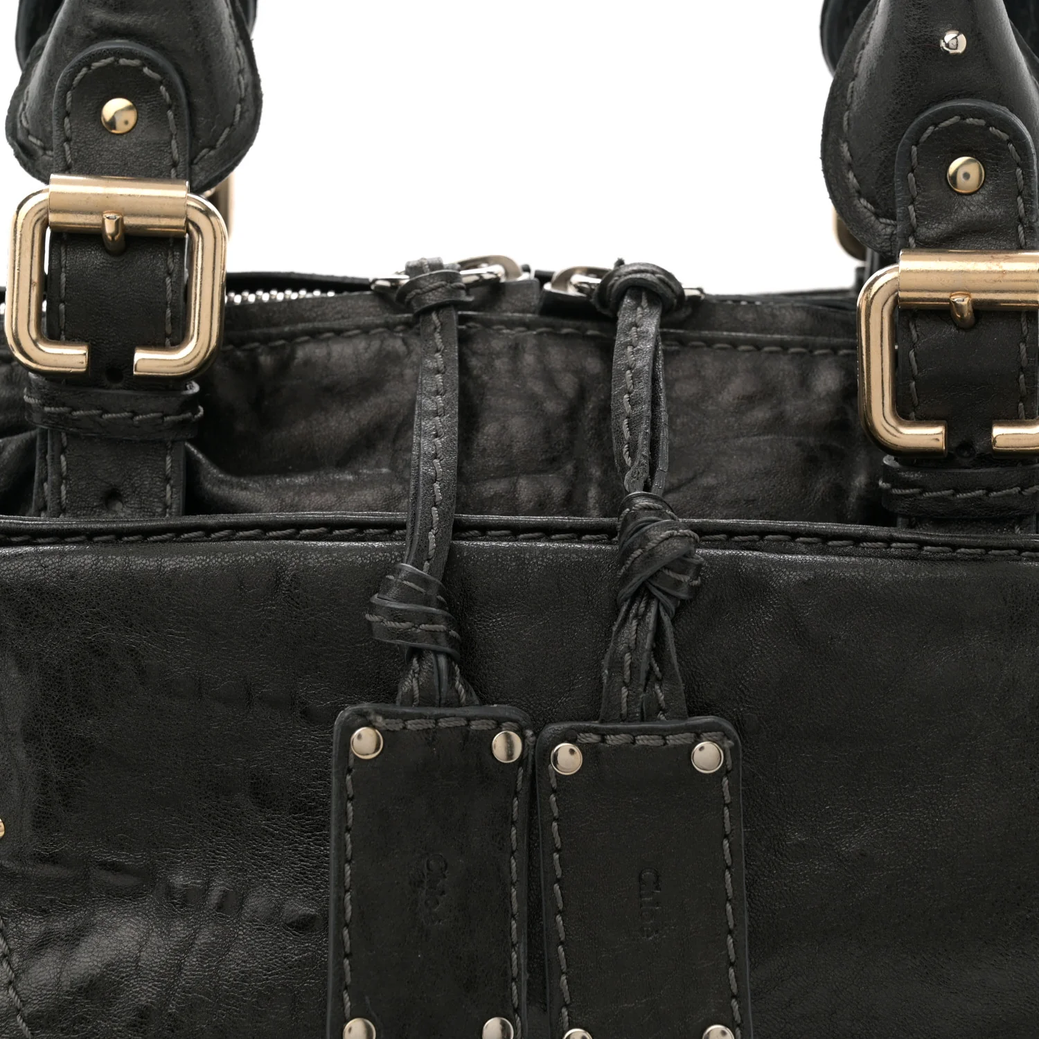 Calfskin Medium Paddington Capsule Satchel Bleu Nuit - Top Club