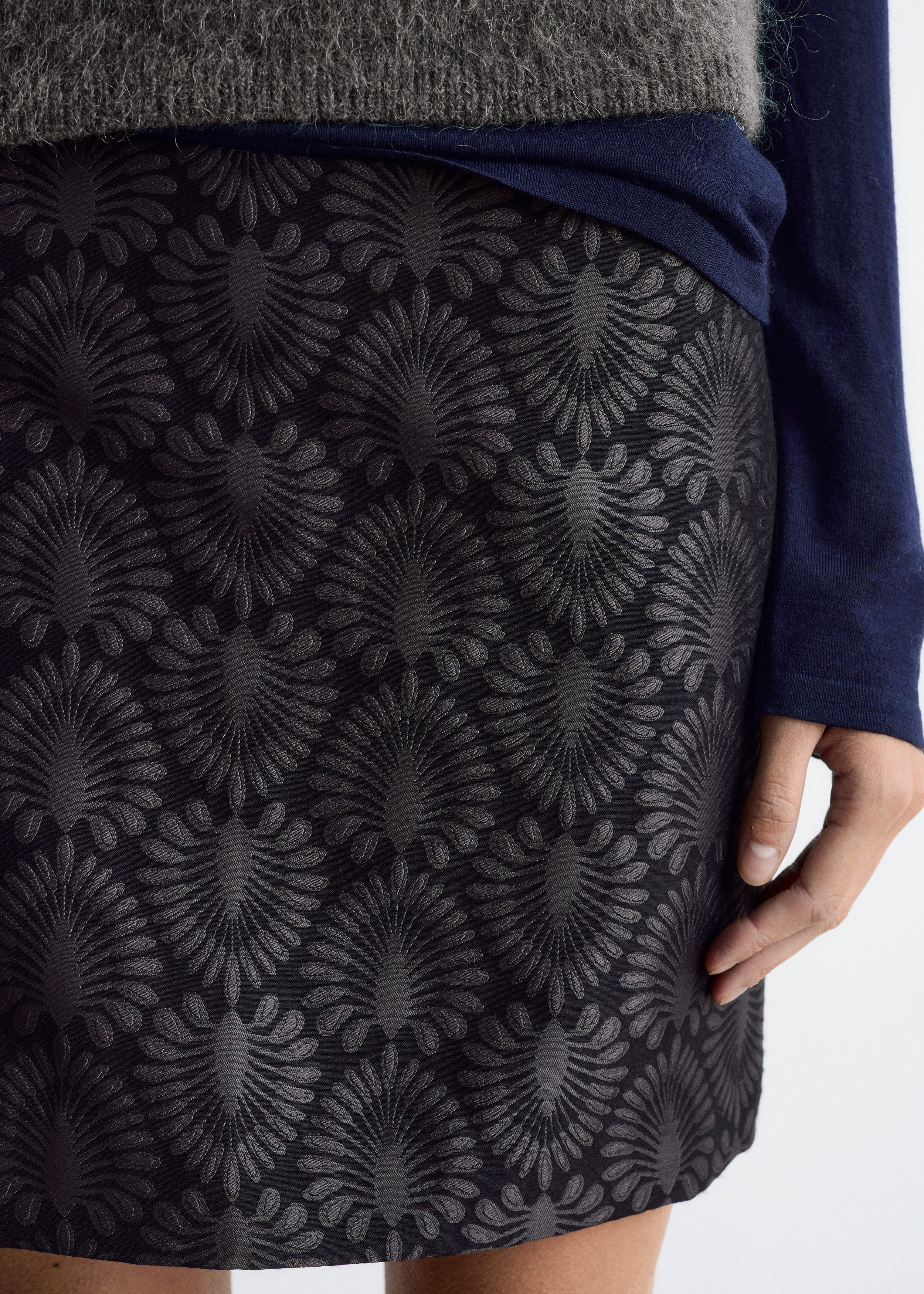 & Other Stories BROCADE MINI SKIRT